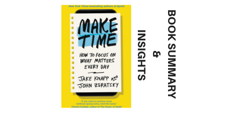 Make Time 2018 By Jake Knapp and John Zeratsky Book Summary and Insights images