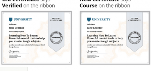 verified certificate vs course certificate on Coursera image